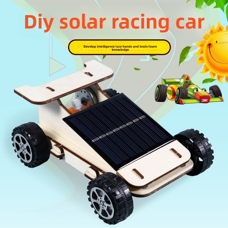 Renewable Energy Demonstration Kit - Ahşap Güneş Enerjili Araba DIY Bilim