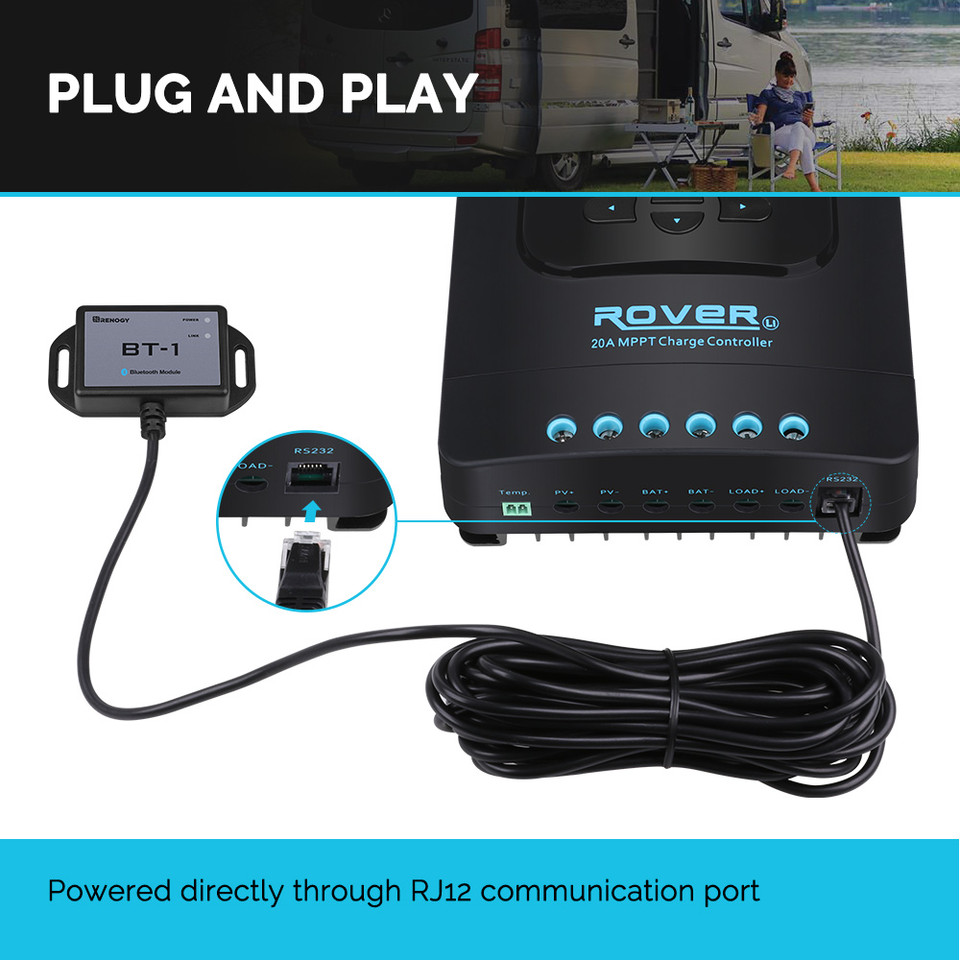 Renogy Bluetooth Modülü RJ12 H - Renogy Controller Rover incelemesi ve fiyatı
